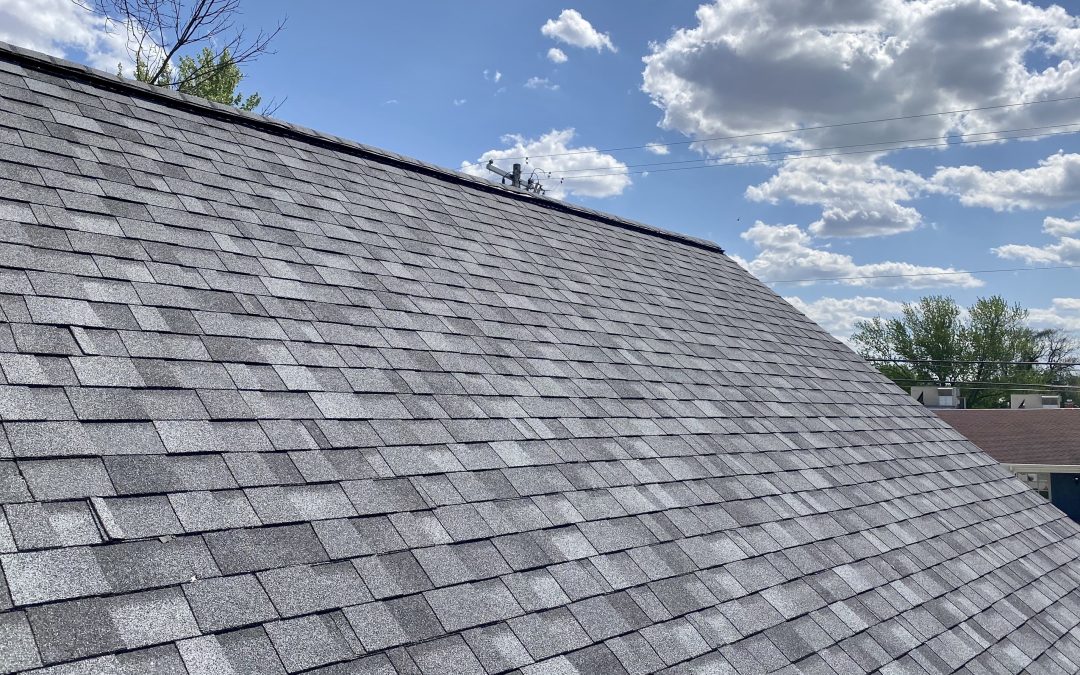 Owens Corning TruDefinition Duration asphalt shingles in Slatestone Gray on a roof installed by Performance Exteriors & Contracting.